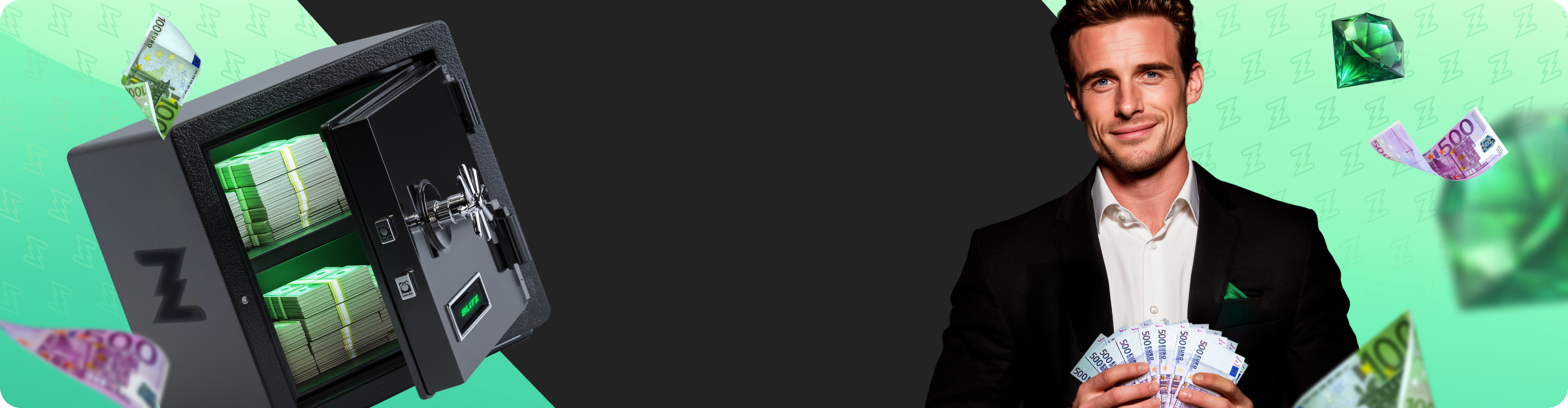 Banner pentru pachetul de bun venit VIP